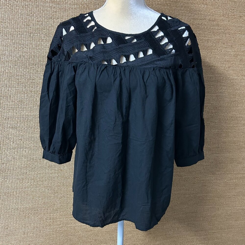Isani for Target Blouse Womens XS Black Oversized
